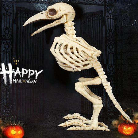 Skeleton Raven Plastic Animal Skeleton Bones For Horror Halloween ...