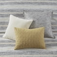 thumbnail image 2 of Gracie Mills Innis Chenille Jacquard Striped Comforter Set with Euro Shams and Decorative Pillows - GRACE-15522, 2 of 4