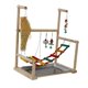 thumbnail image 5 of Parque de juegos para pájaros Escalera de actividades para pájaros Accesorios para jaulas de pájaros Percha de madera Soporte de juego para pájaros, 5 of 8