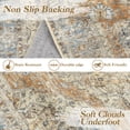 thumbnail image 6 of Garvee 5'x7' Vintage Medallion Area Rugs, Washable Oriental Rug Non-Slip Accent Rug Indoor Floral Print Carpets for Dining Room Living Room Office, Orange, 6 of 9