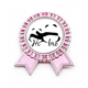 thumbnail image 1 of Panda. Insignia broche Medalla rosa premiada, 1 of 3