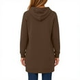 thumbnail image 3 of JGNGSHN Women Casual Zip up Fleece Hoodies Tunic Sweatshirt Long Hoodie Jacket, 3 of 7