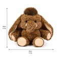 thumbnail image 3 of Plush Toy Soft Woolly Mammoth Stuffed Animal 1 Piece Cuddly Sitting Plush Mammoth Toy for Kids Bedroom Nursery Sofa Decoration Ideal Christmas Birthday Gift for Toddlers and Children, 3 of 8