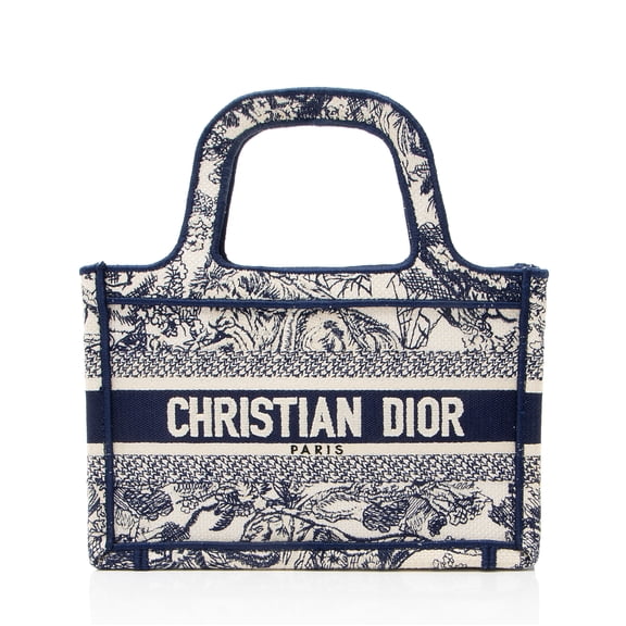 Pre-Owned Dior Toile De Jouy Mini Book Tote