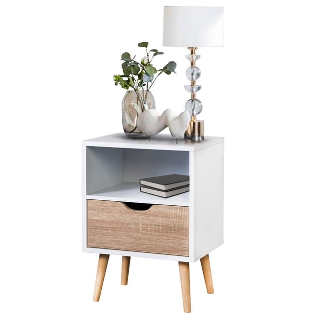Buró Top Living Buró Nórdico Blanco y Beige