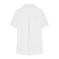 thumbnail image 6 of Plebaso Cotton Linen Button down Shirts for Women Casual Short Sleeve Shirt Vacation Beach Summer Tops, 6 of 8