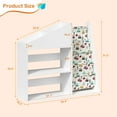 thumbnail image 6 of Hironpal Kids Bookshelf Nursery Bookcase for Kids with Cubby and Blackboard Book and Toy Storage Organizer Dollhouse Book Shelf for Kids Room, 6 of 11
