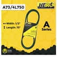 thumbnail image 2 of HERO® 1/2 inch x 75 inch Aramid Kevlar Lawn Mower Belt Replacement For Reference A73 4L750, 2 of 2