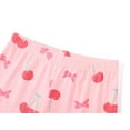 thumbnail image 5 of Topgal Cotton Kids Pajamas Long Sleeves Pant Sung Fit Sleepwear for Little Girls Cute Pink Cherry 2 PC PJ Set Size 8, 5 of 7