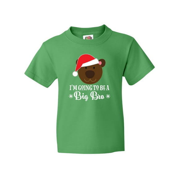 Inktastic Christmas Big Bro Announcement Brother Santa Youth T-Shirt