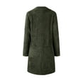thumbnail image 5 of LMLYSoH Women Coat, Solid Color Cardigan Loose Jacket, Long Sleeve Folded Collar Wild Fashion Spring/Autumn/Winter Outerwear, 5 of 9