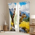 thumbnail image 3 of Feelyou Cowboy Black Out Curtains, Wildlife Dinosaur Curtains Pack of 2 (42x63 Each), 3 of 6