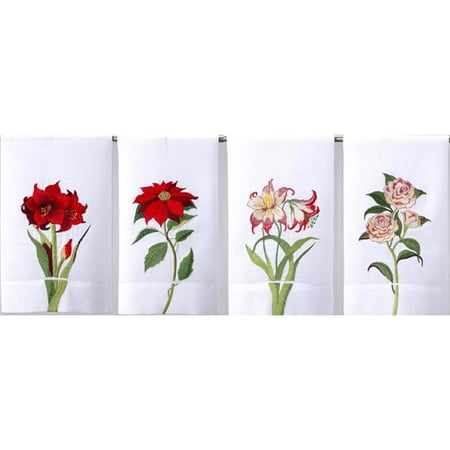 

Peking Handicraft 04SW46WC 14 x 22 in. Winter Garden GT Design Kitchen Towel Set of 4