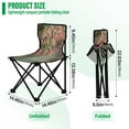 thumbnail image 3 of 600D Oxford Camping Chair Portable Foldable Chair Supports 220 lbs for Picnic, Fishing, Backpacking Enchanted Flowers Painting, 3 of 8