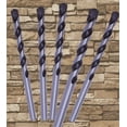 thumbnail image 3 of Max-Craft Masonry Drill Bit Set Black/White Drill Rock Concrete 10Pcs 5/32 inch, 3 of 7