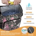 thumbnail image 2 of Travel Cooler Bag - Pioneer Flower Floral Print Pattern Camping Beer Cooler Backpack with Bottle Opener- Waterproof Insulated Picnic Backpacks - Cooler Bag for Beach, 2 of 6