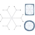 thumbnail image 1 of Pince à Draps Triangulaire Robuste sur 6 Côtés, Sangles Élastiques Réglables pour Draps avec Bretelles et Pince de Fixation, Pinces à Draps Triangulaires Croisées, Convient aux Matelas Ronds et Carrés, Garde les Draps en Place, 1 of 7