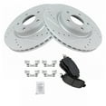 thumbnail image 2 of TRQ Front Performance Brake Pad & Rotor Kit Brake Pads Brake Rotors Set Ceramic Premium G-Coated Fits Select 2013-2019 Nissan Altima, 2 of 5
