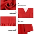thumbnail image 2 of Misscom  Matte Graduation Cap Gown Set with 2025 Tassel for High School and Bachelor Graduation dress robe ,red,45( 5 '3 "to 5' 5" ), 2 of 5