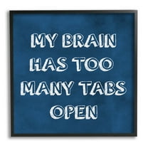 Stupell Industries Distracted Humor Phrase Graphic Art Black Framed Art Print Wall Art, Design by Sundance Group