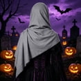 thumbnail image 6 of Renaissance Halloween Shawl For Women, Hooded Cowl Scarf Accessories, Medieval Vintage Festivals Wrap Cape, 6 of 7