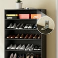 thumbnail image 5 of StorageWorks 40 Pair Adjustable Shoe Rack, Large Capacity Shoe Shelf, Black, 5 of 8