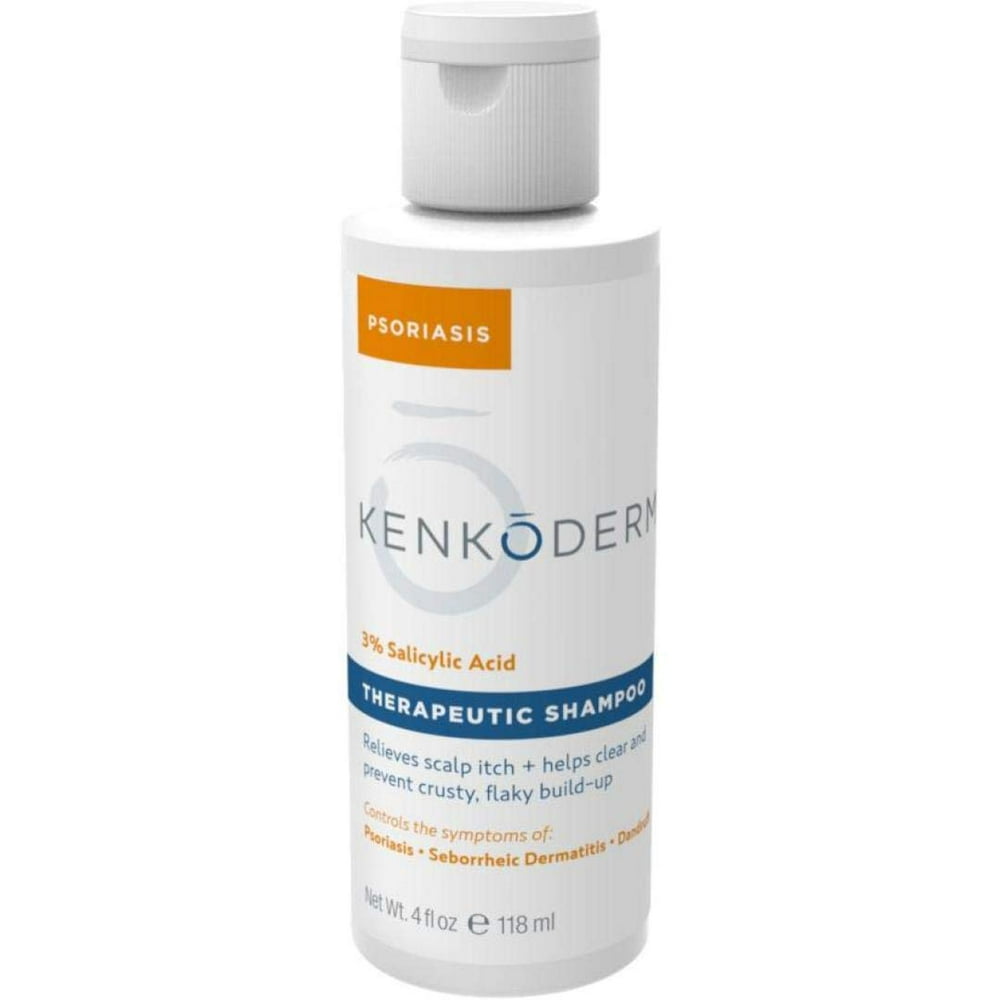 Kenkoderm Psoriasis Therapeutic Shampoo with 3 Salicylic Acid 4 oz