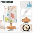 thumbnail image 3 of Cartoon Dinosaurs Trees Bedside Table Lamp LED Warm Lights with USB Charging Port Retro Cylinder Desk Lamps, 3 of 7