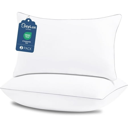 Pillows Queen Size Set of 2, otel Quality Bed Pillows for Sleeping 2 Pack, Cooling Pillows for Side Back and Stomac Sleepers, Down Alternatie Luxury Soft Supportie Fluffy Pillows (18x28)