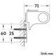 thumbnail image 5 of Soporte universal ajustable para cabezal de ducha, conector de pared para baño ABS cromado, 5 of 5