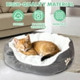 thumbnail image 3 of PinkSheep Camas para Perros Pequeños, Cama para Cachorros, Cama para Gatos y Mascotas con Cojín Extraíble para Perros y Gatos de Interior, Gris, 3 of 7