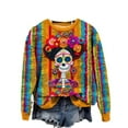 thumbnail image 4 of 2025 Halloween Horror Women's Long Sleeve Sweatshirt 3D Digital Printing, 4 of 4