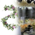 thumbnail image 6 of deevoka Artificial Peony Garland Floral Garland Flower Arrangement Greenery Garland Rose Peony Vine for Wedding Home Party Decoration, 6 of 9