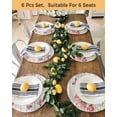 thumbnail image 4 of 13 Inch Round Placemats Set of 6, Pink Tulip Non Slip Heat Insulation PP Table Mats, Vintage Spring Floral Retro Art Butterfly Wooden Washable Place Mats for Kitchen Dining Party Table Decor, 4 of 7