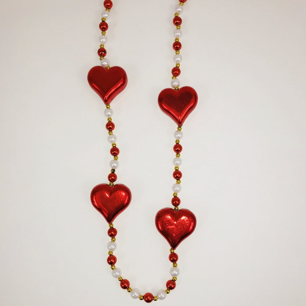 heart necklace mardi gras