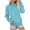 Blue, variant on Fall Fashion Must Haves Long Sleeve Tops for Women Solid Color Blouses Crew Neck Pullover Shirt Thin Sweatshirts Lightweight with Pocket My Items