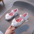 thumbnail image 3 of Odeerbi Clearance Girls Sandals Infant Kids Baby Girls Pearl Crystal Bling Bowknot Single Princess Shoes Sandals, 3 of 7
