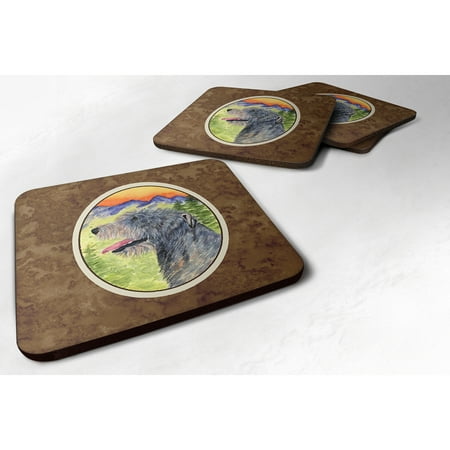 

Carolines Treasures SS8209FC Irish Wolfhound Foam Coaster Set of 4 3 1/2 x 3 1/2 multicolor