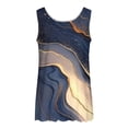 thumbnail image 5 of Yourumao Women's Tank Tops Scoop Neck Ruffle Hem Tanks Printed Sleeveless Shirts Flowy Summer Casual Tshirts for Vacation Travel, 5 of 5