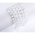 thumbnail image 3 of Natural A Grade Clear Quartz Gemstone 8mm Round Beaded Healing Crystals Stretch Bracelet 7" Unisex, 3 of 4