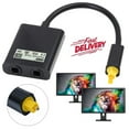 thumbnail image 3 of Optical Digital Audio Cable Splitter Adapter 2 Way SPDIF Toslink 1 To 2 Out Hub black, 3 of 8