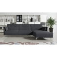 thumbnail image 3 of US Pride Furniture Ella Contemporary Fabric Upholstered Right Facing 2-Piece Sleeper Sectional Sofa, Black, 3 of 5