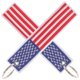 thumbnail image 4 of American Flag Keychains 2Pcs Daily Use Handbag Pendant Decor Multi Color Rectangular Patriotism Showcase, 4 of 4
