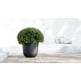 thumbnail image 3 of Ecopots Oslo Durable Modern Round Indoor/Outdoor Recycled Based Composite Flower Pot Planter, Dark Grey, 25.5", 3 of 4