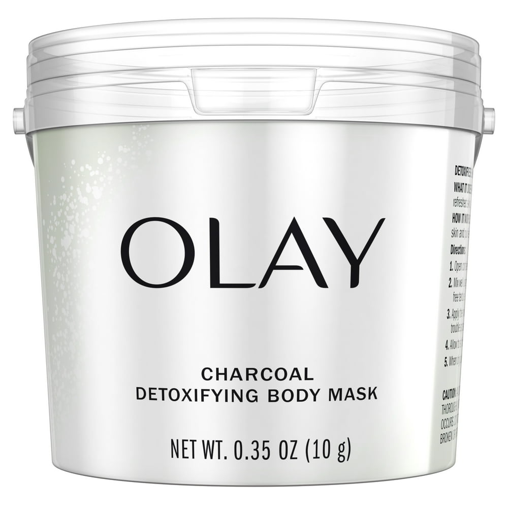 Olay Charcoal Detoxifying Body Scrub for Women, 0.35 oz