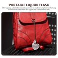 thumbnail image 3 of Outdoor Hip Flask Portable Wine Pot Small Hip Flask Heart Shaped Flask Stainless Steel Wine Flask Water Bottle, 3 of 4