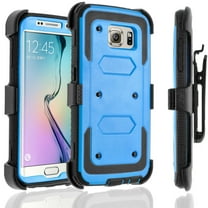 Galaxy S6 Edge Plus Case, [SUPER GUARD] Dual Layer Protection Holster Locking Belt Clip Circle(TM) Stylus Touch Screen Pen (Blue)