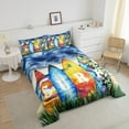 thumbnail image 4 of Erosebridal Ocean Surfing Bedding Twin Comforter Set,Sea Theme Down Comforter,Lightweight Reversible Bedding Sets Twin with Comforter,Summer Holiday Decor,3pcs, 4 of 8