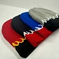 thumbnail image 6 of Couver Flame Fire Design Cuffless Beanie Hat Ski Beanie Hat - Black / Gold & Red Fire, 6 of 8
