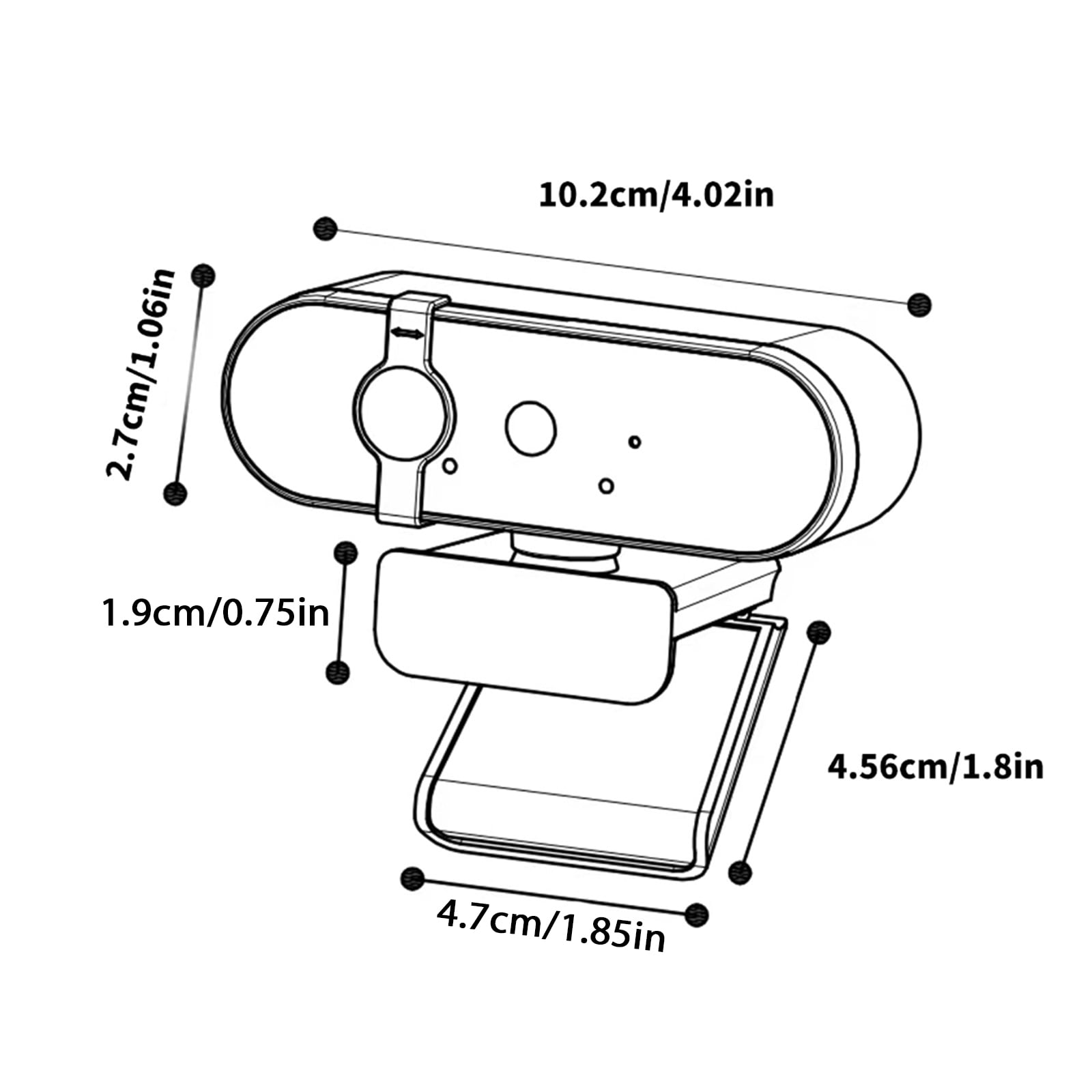 W66 Webcam with Auto Focused and Build In Microphone High Resolution Optional Enhances Video and Auditory Experience